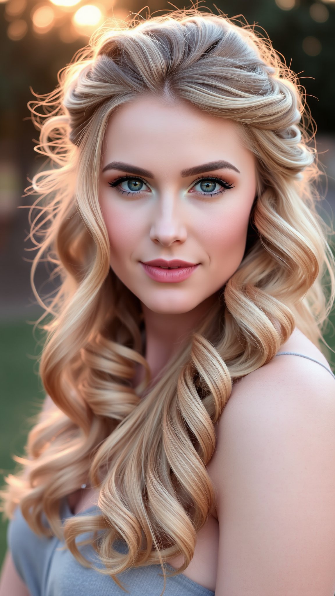 4 curly half up half down 3 4. Curly Half-Up, Half-Down