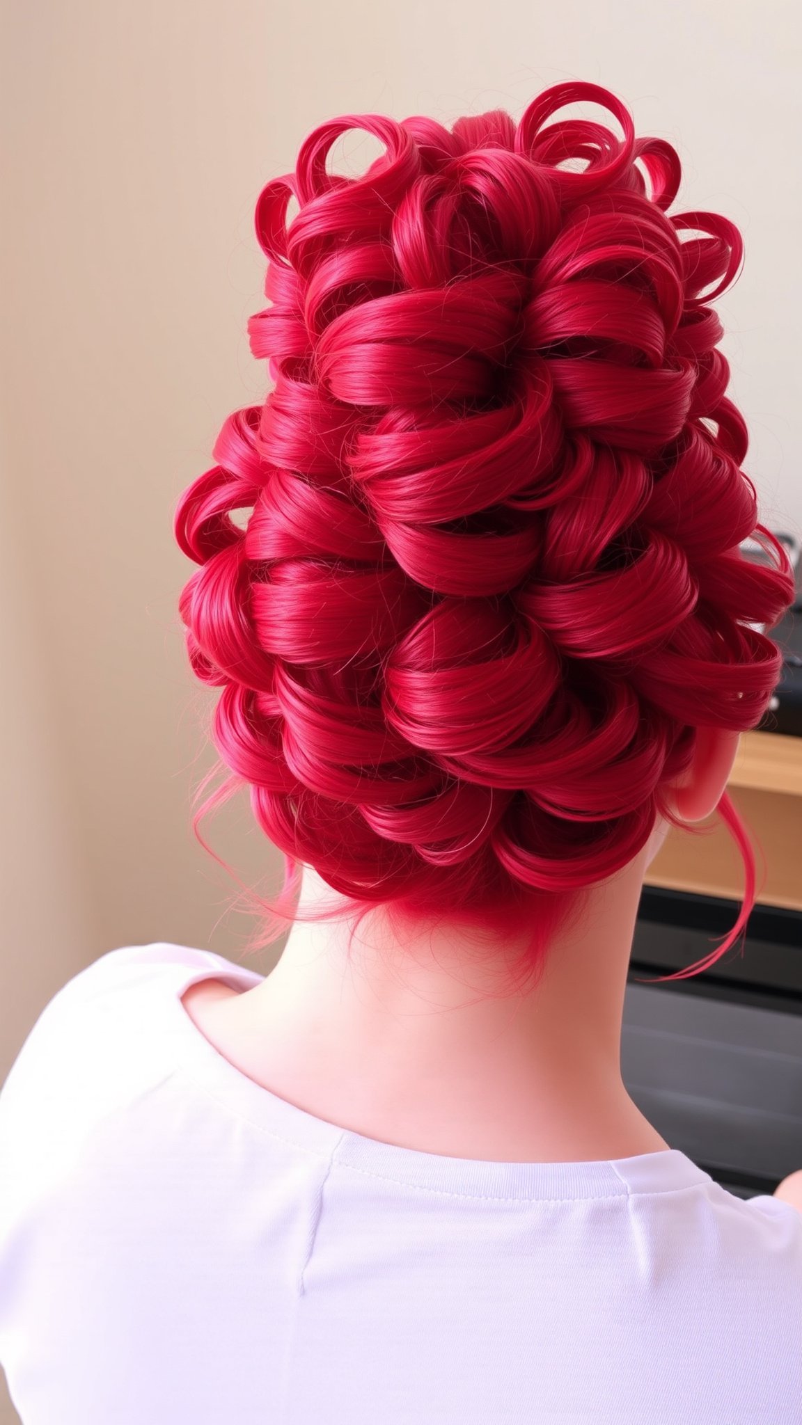 4 curly pineapple updo 4. Curly Pineapple Updo