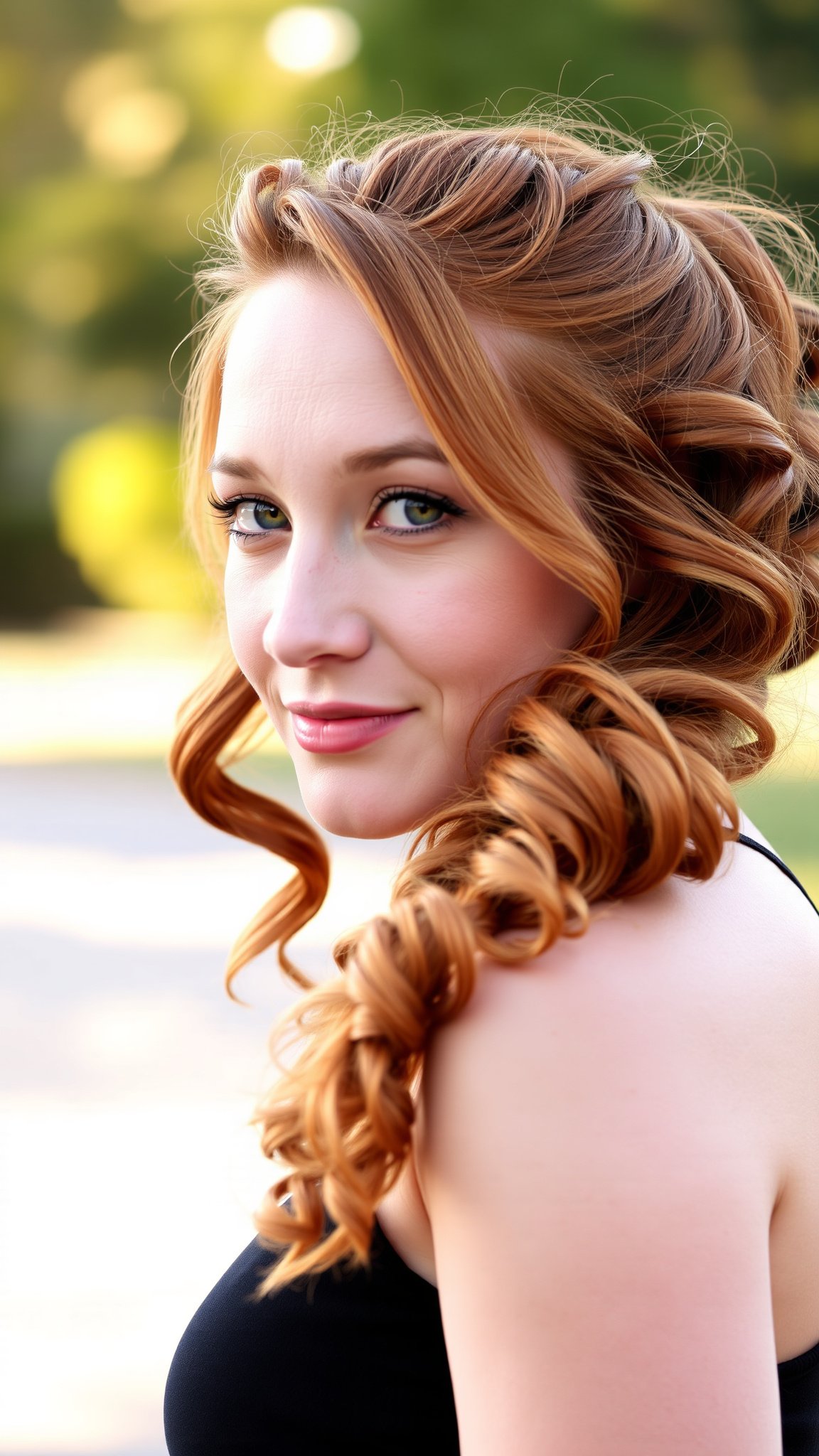 4 curly ponytail 5 4. Curly Ponytail