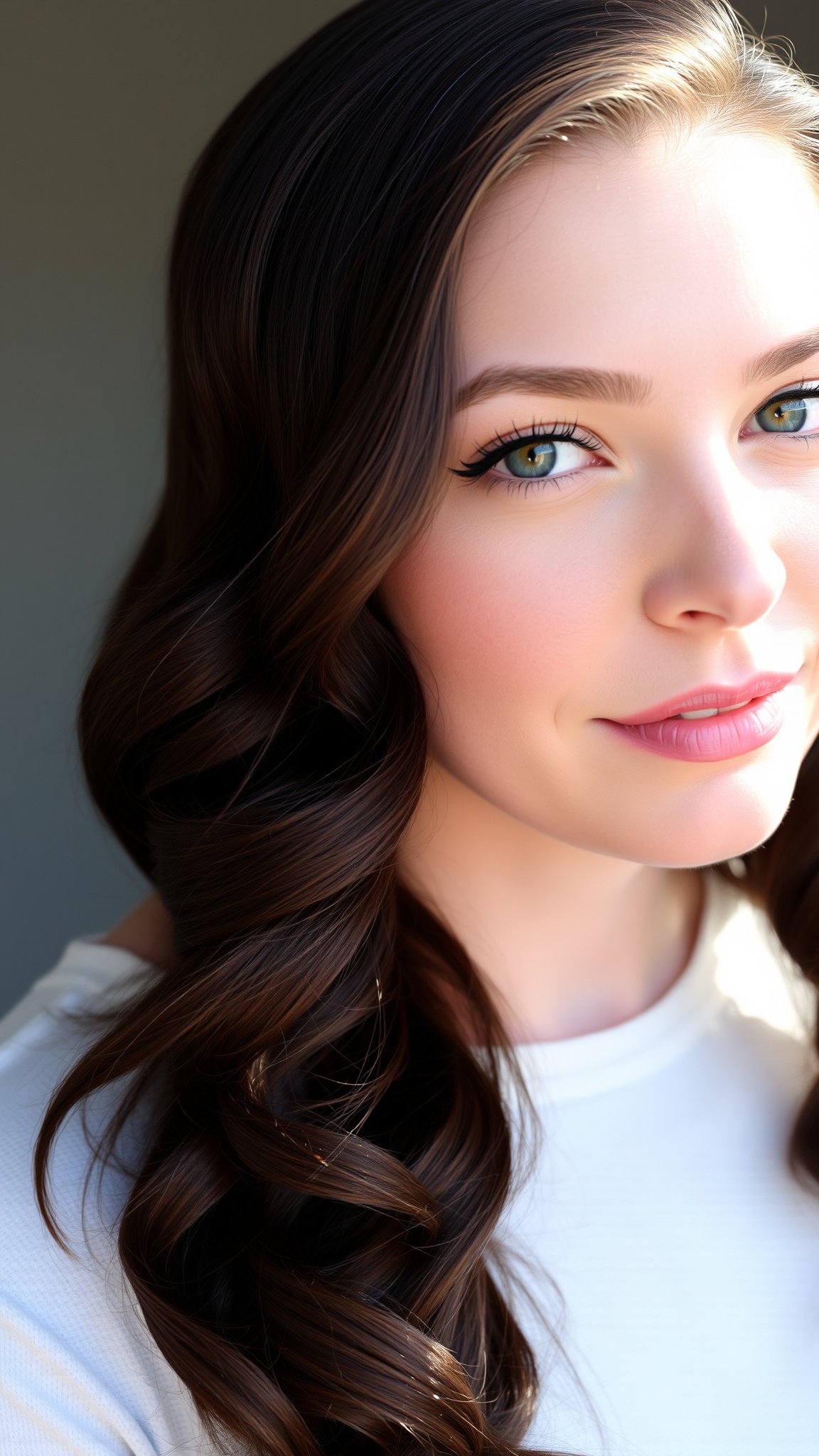 4. Half-Up Curly Style