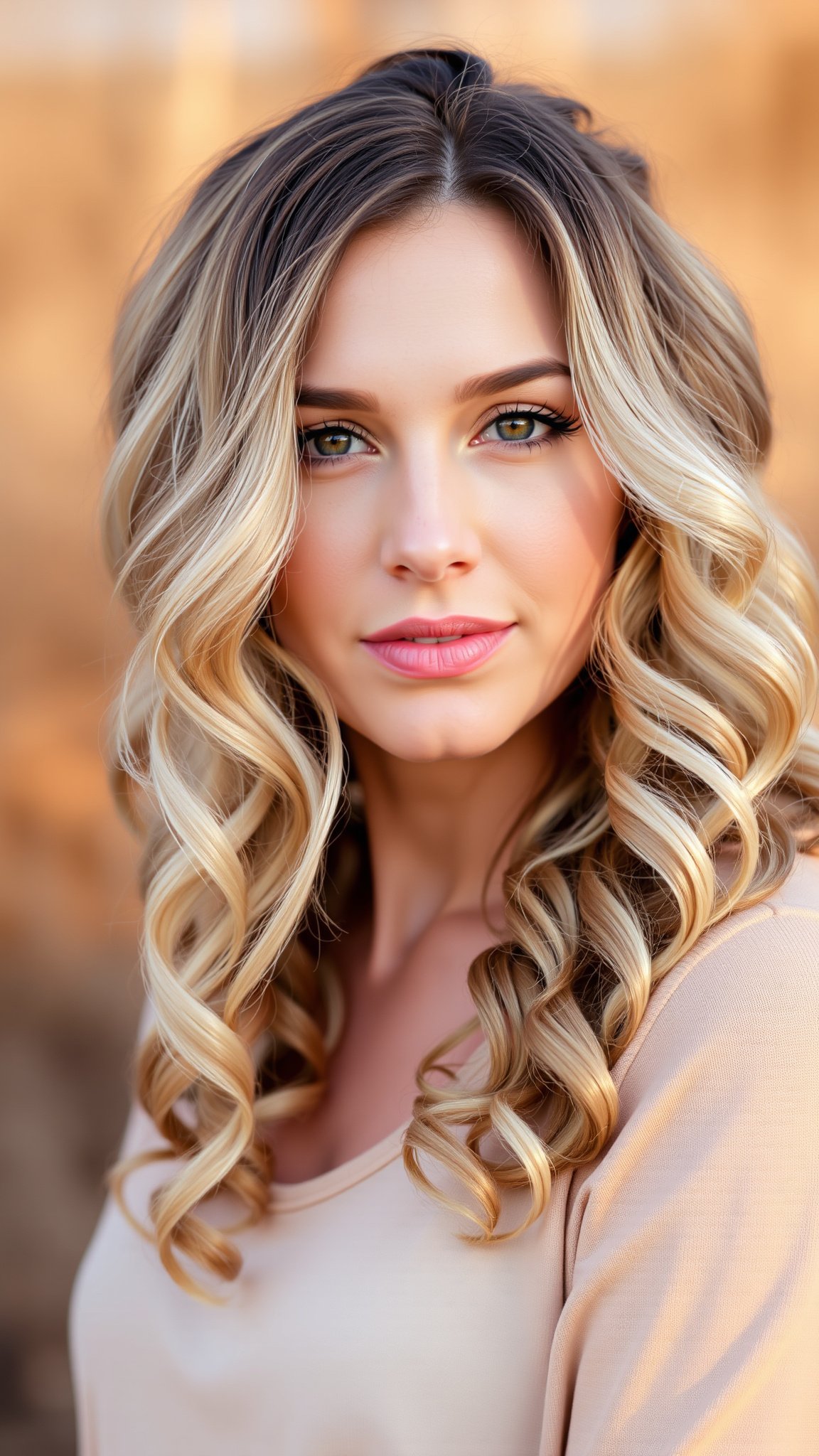 4. Half-Up, Half-Down Curls