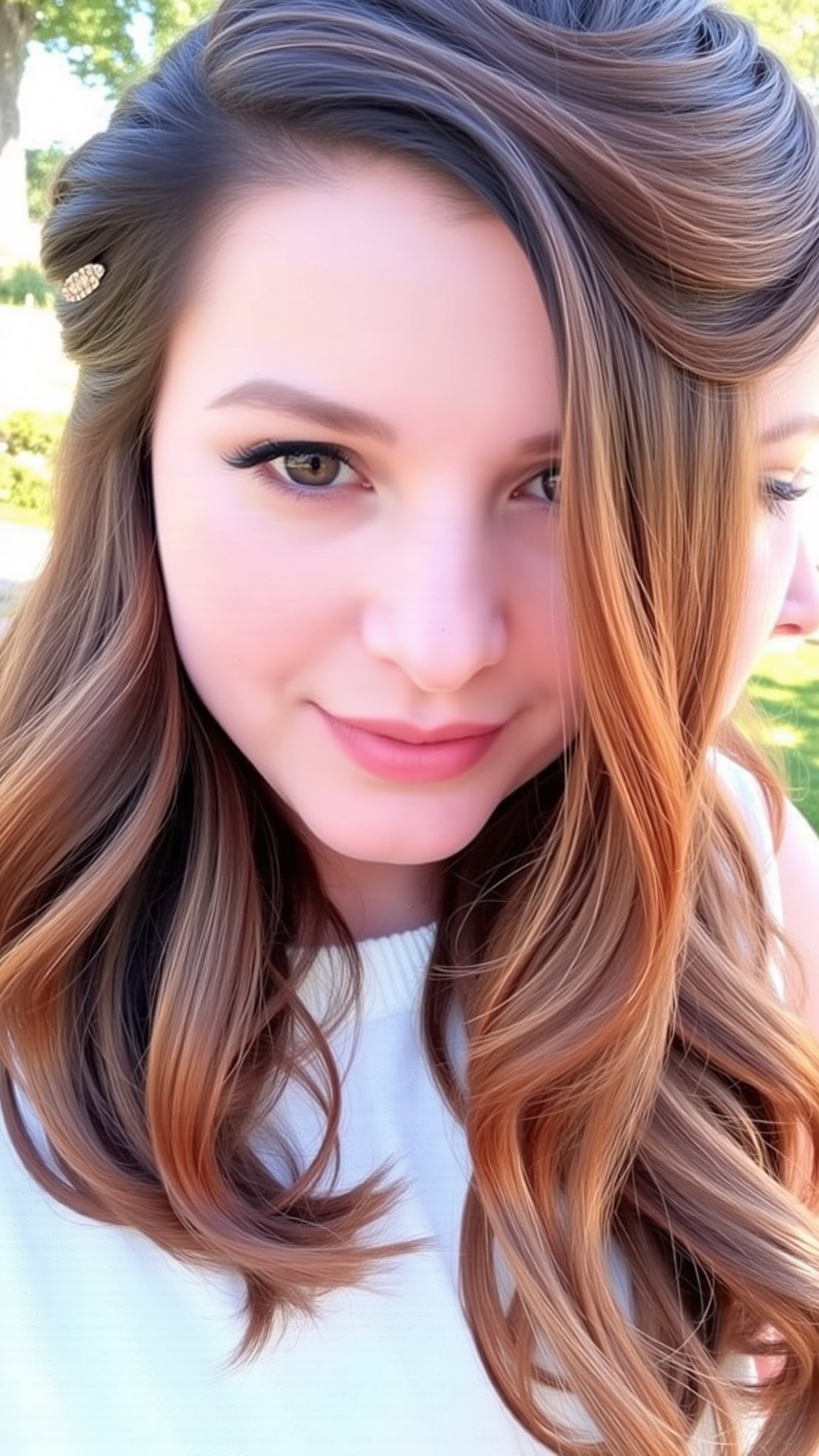 4. Half-Up Half-Down Style