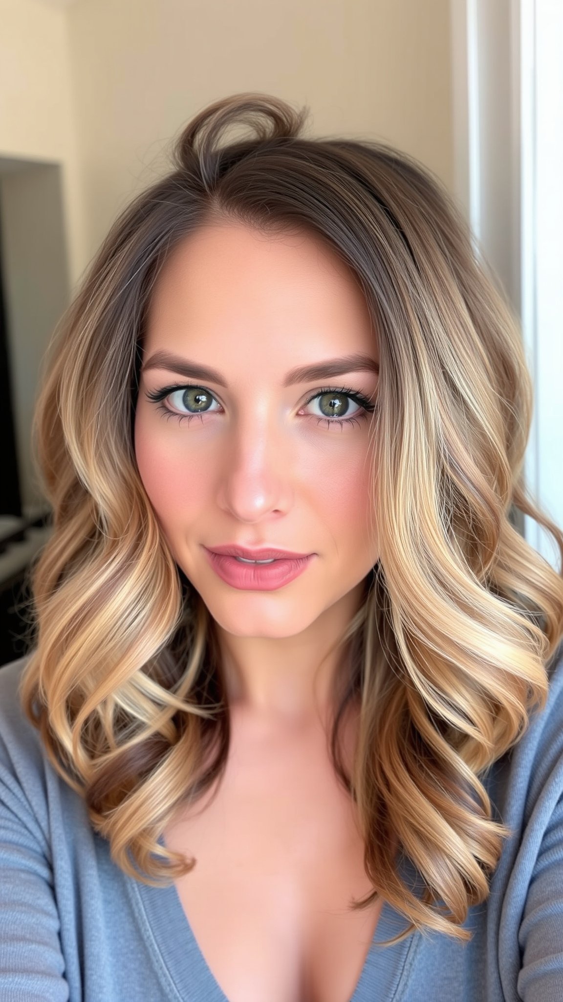 4 layered curly lob 4. Layered Curly Lob