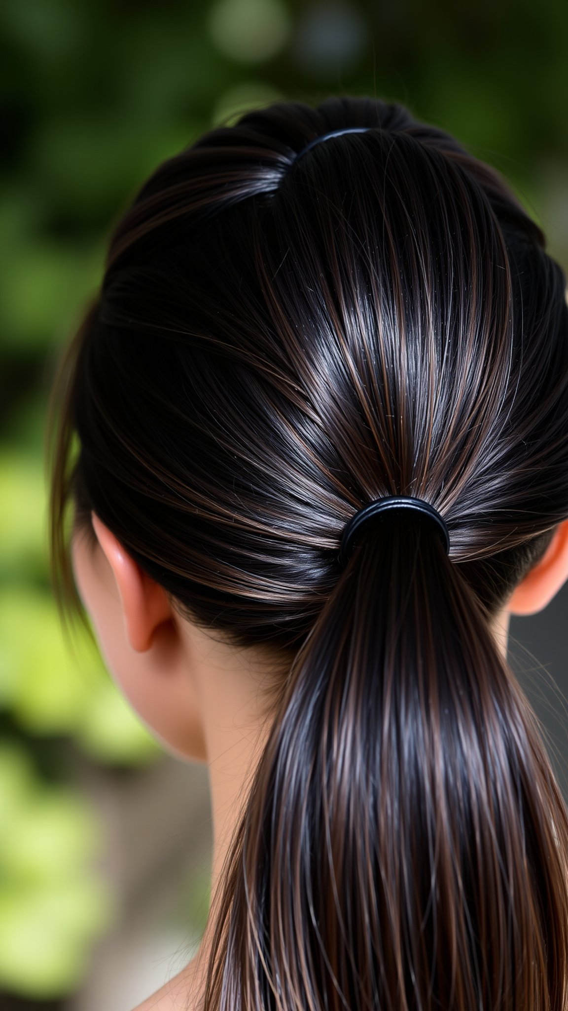 4. Sleek Ponytail
