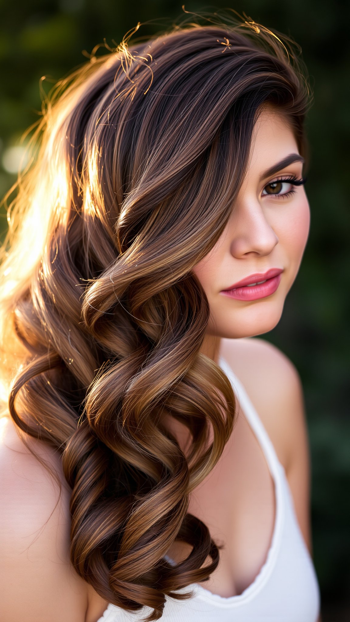 5. Half-Up Half-Down Curls