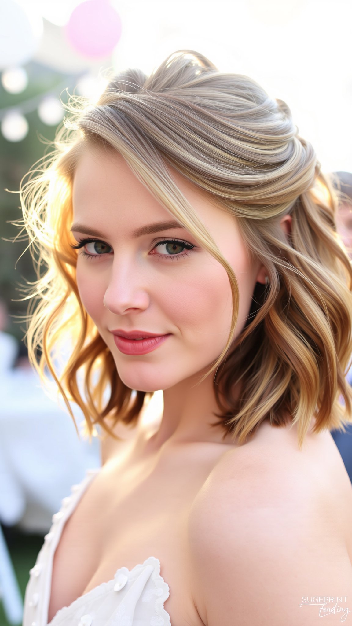 5. Messy Half-Up, Half-Down