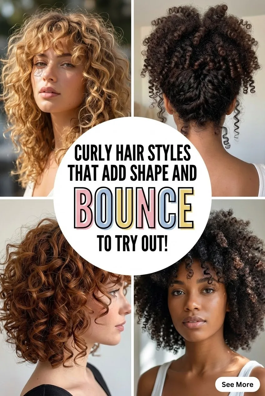 Curly Hair Styles That Add Shape and Bounce