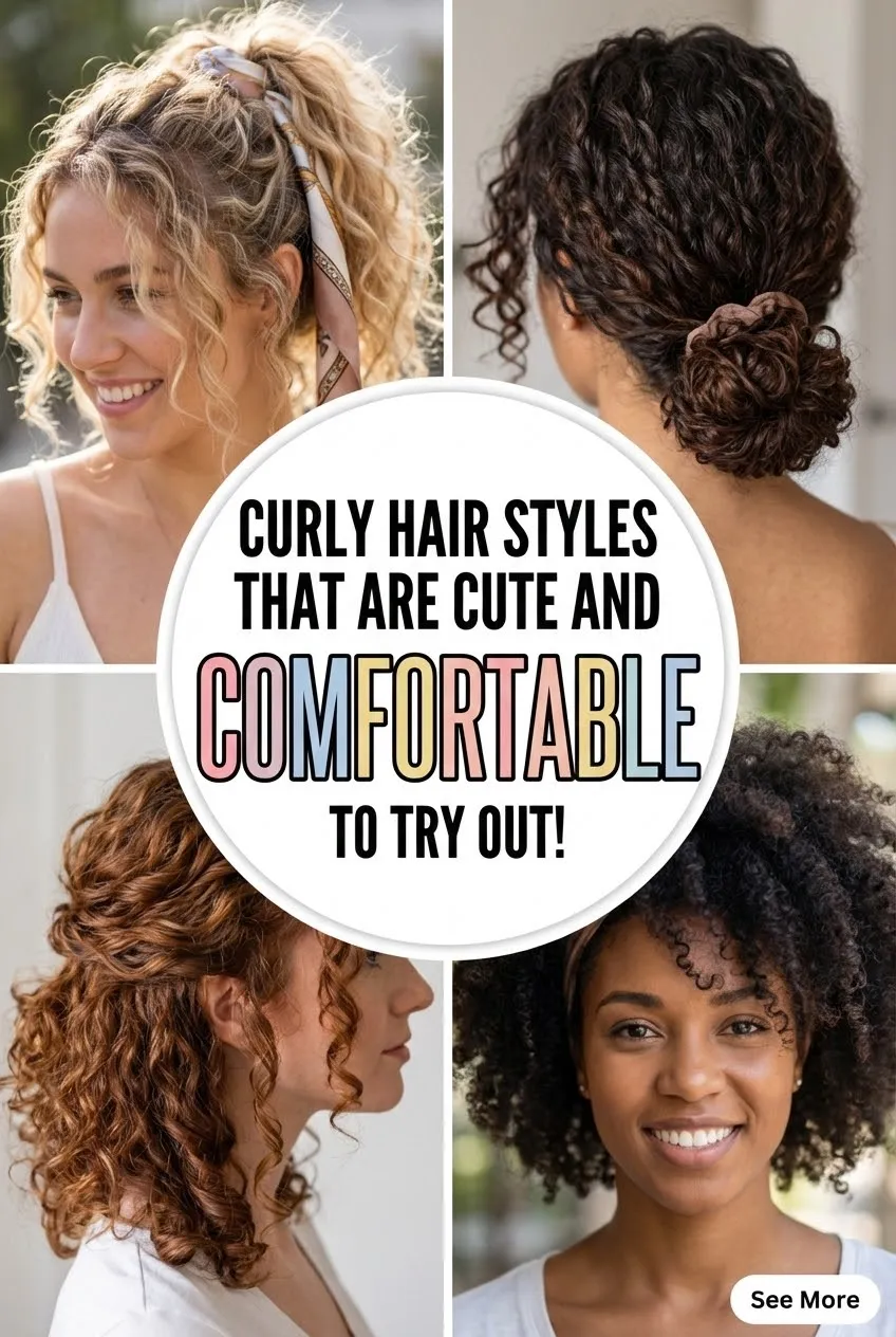 Curly Hair Styles That Are Cute and Comfortable