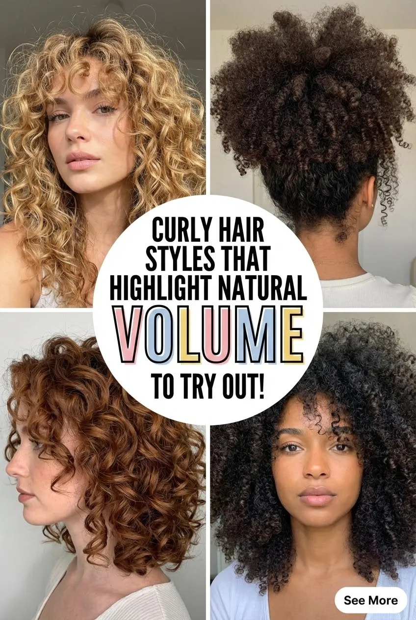 Curly Hair Styles That Highlight Natural Volume