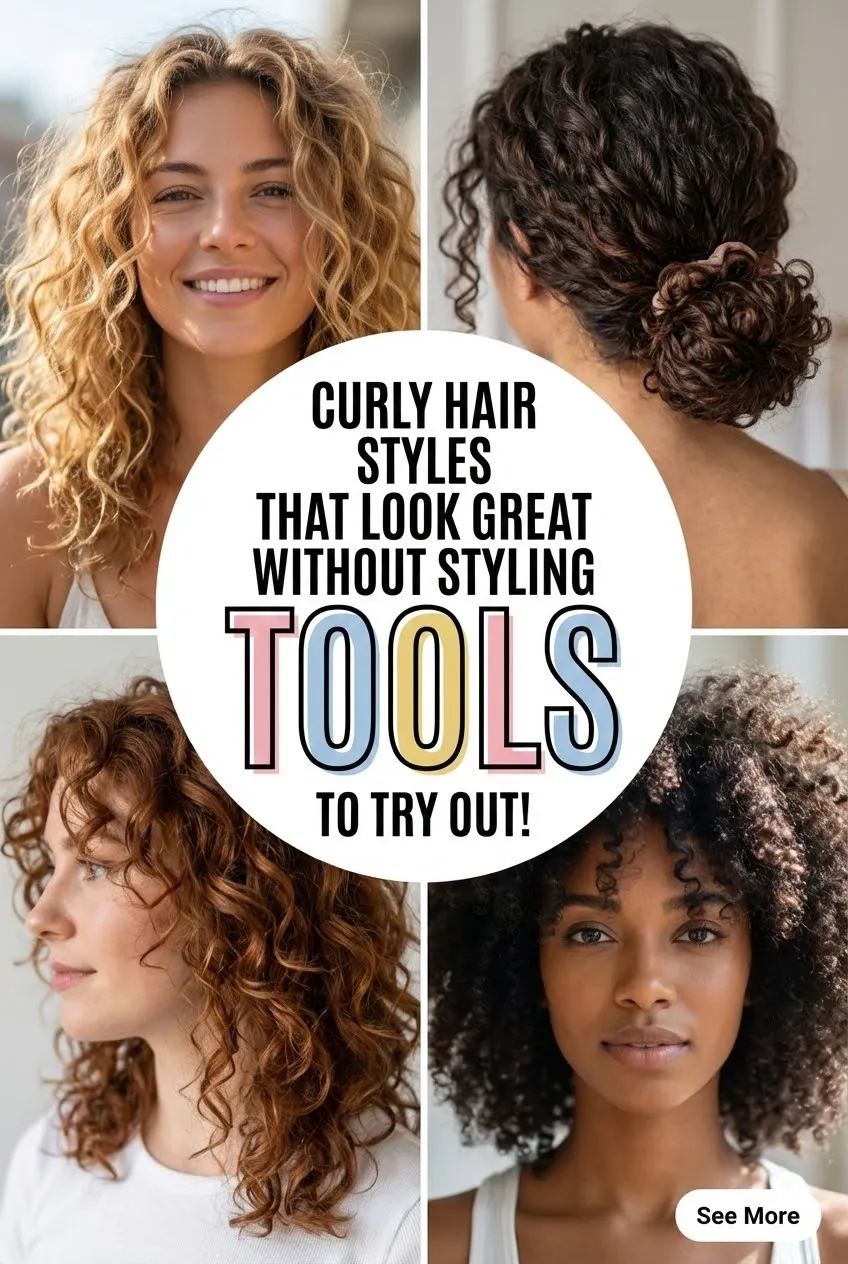 Curly Hair Styles That Look Great Without Styling Tools