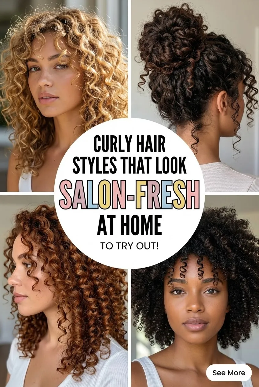 Curly Hair Styles That Look Salon Fresh at Home