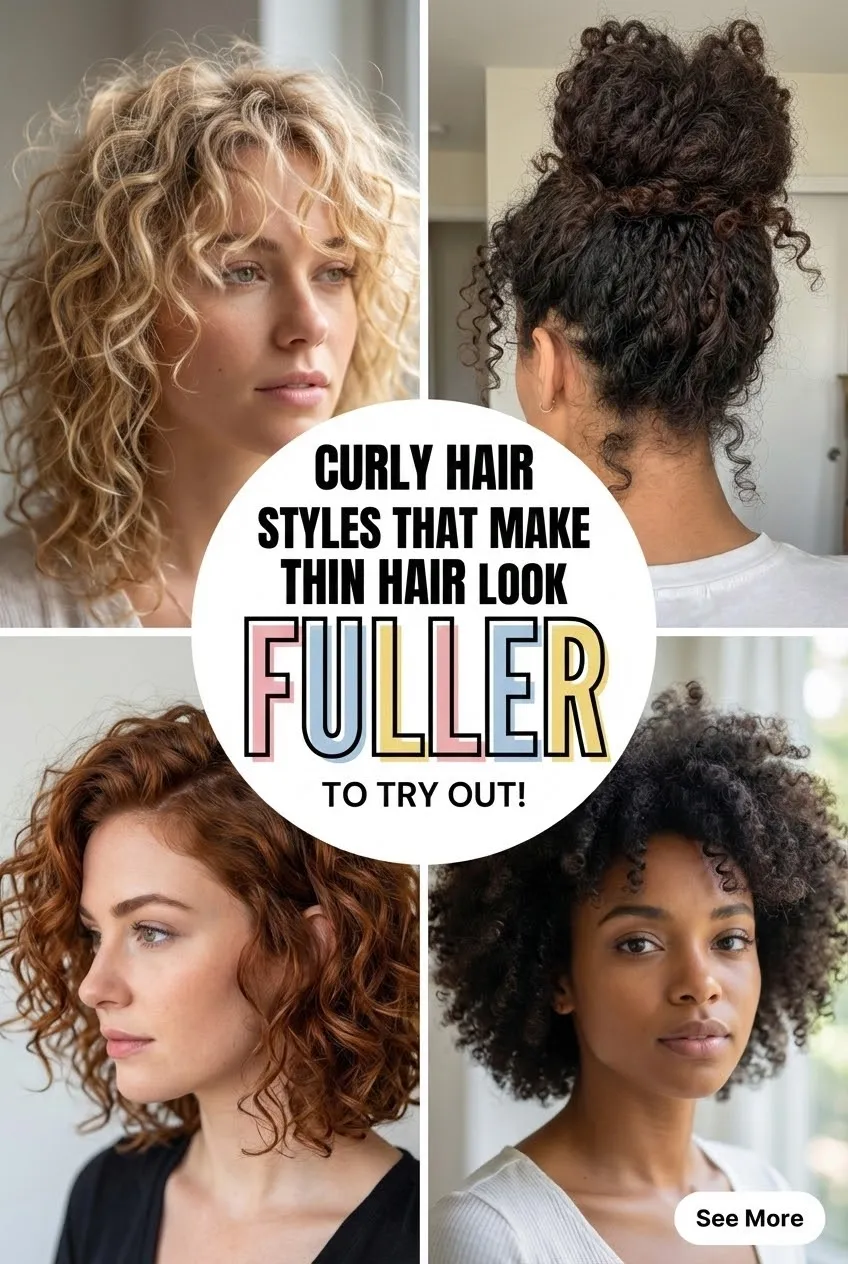 Curly Hair Styles That Make Thin Hair Look Fuller