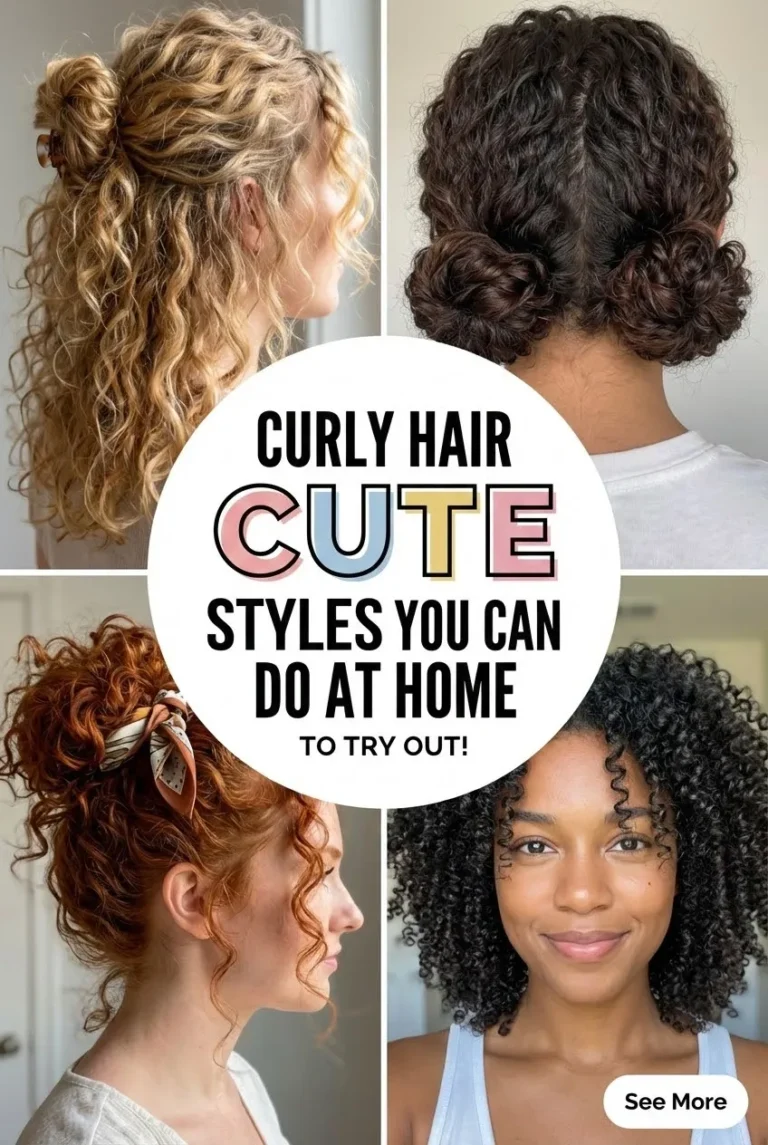 Cute Curly Hair Styles You Can Do at Home