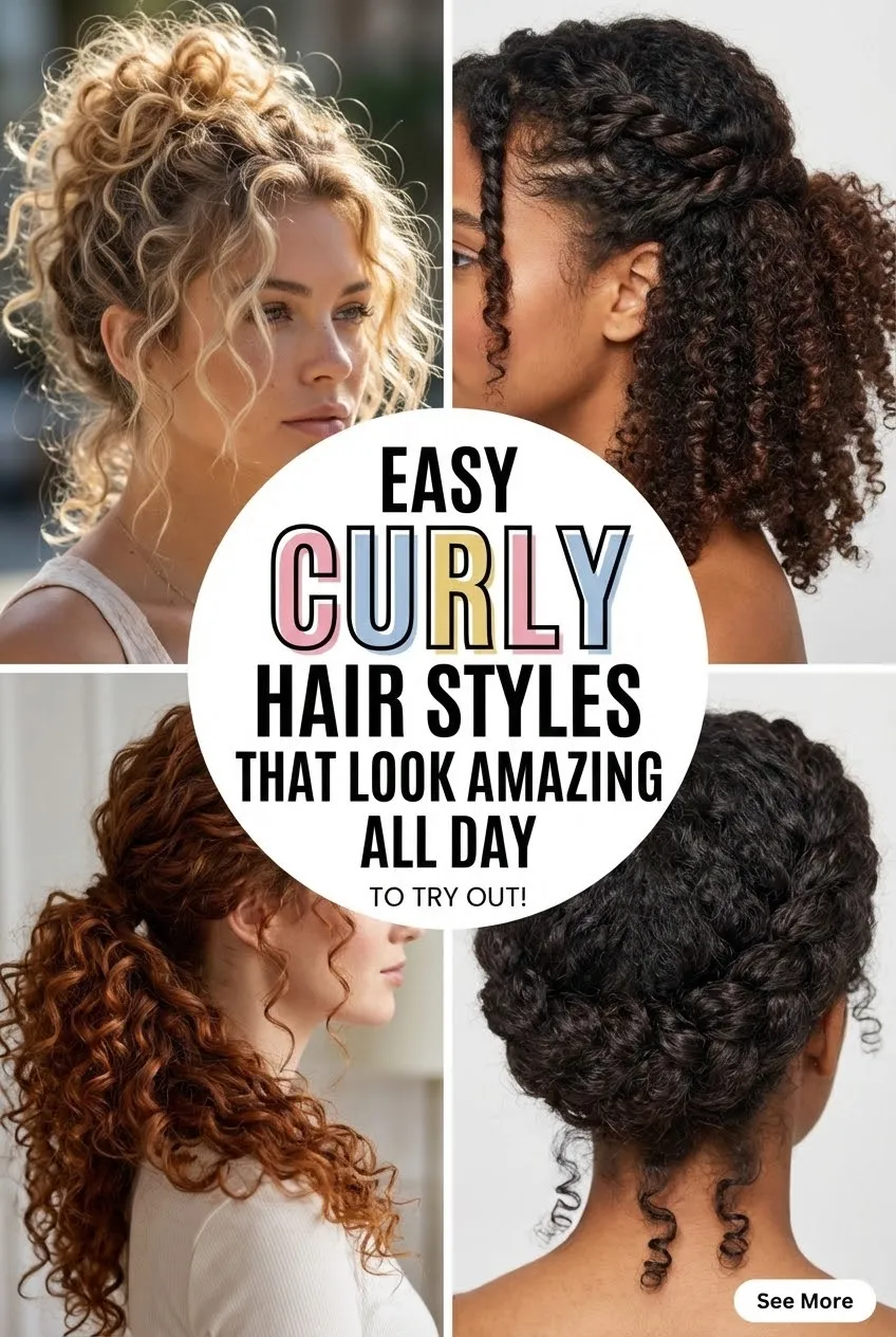Easy Curly Hair Styles That Look Amazing All Day