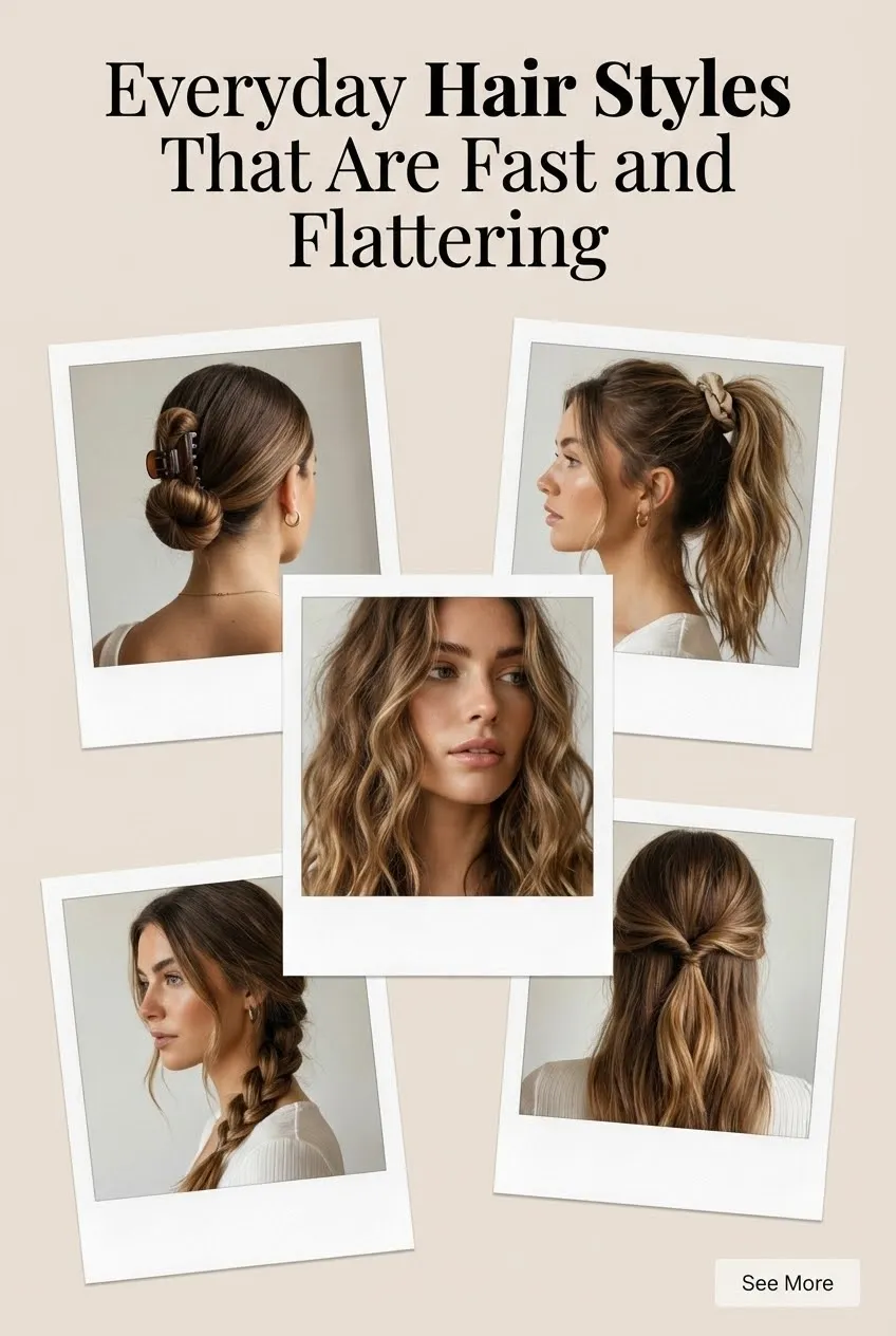 Everyday Hair Styles That Are Fast and Flattering