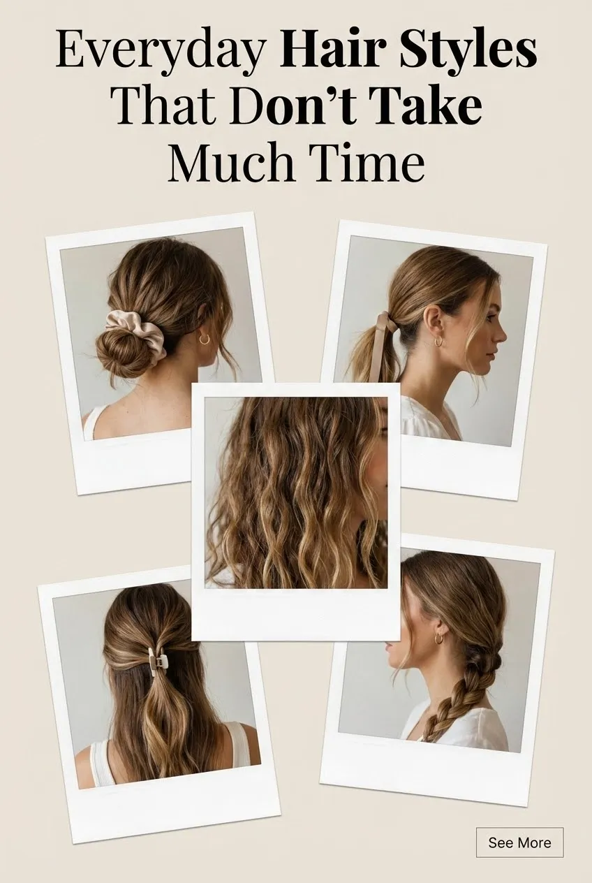 Everyday Hair Styles That Dont Take Much Time