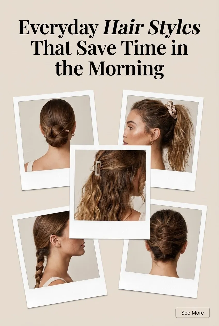 Everyday Hair Styles That Save Time in the Morning
