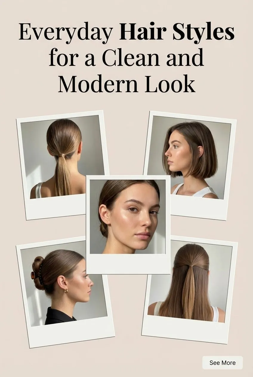 Everyday Hair Styles for a Clean and Modern Look