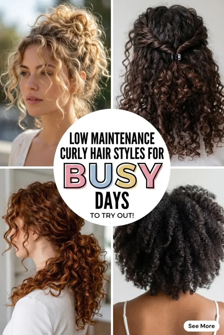 Low Maintenance Curly Hair Styles for Busy Days