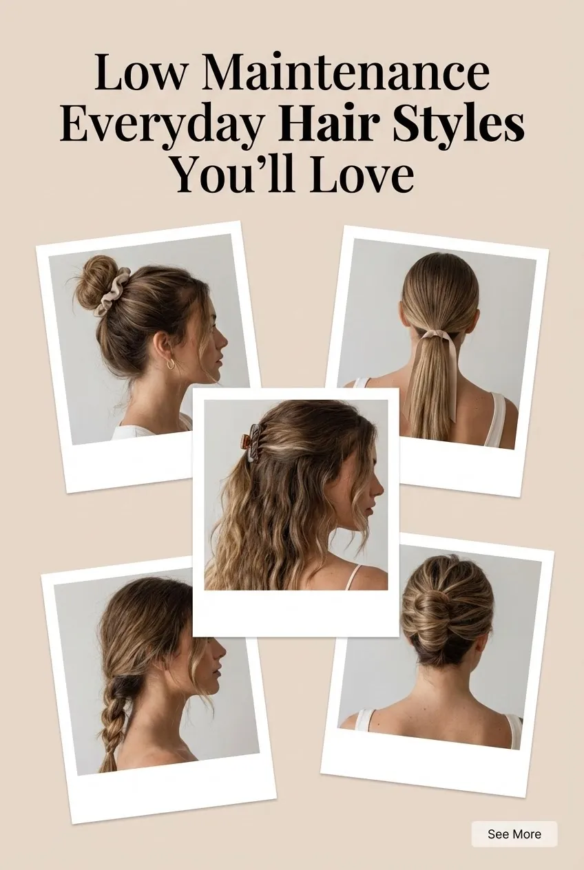 Low Maintenance Everyday Hair Styles Youll Love