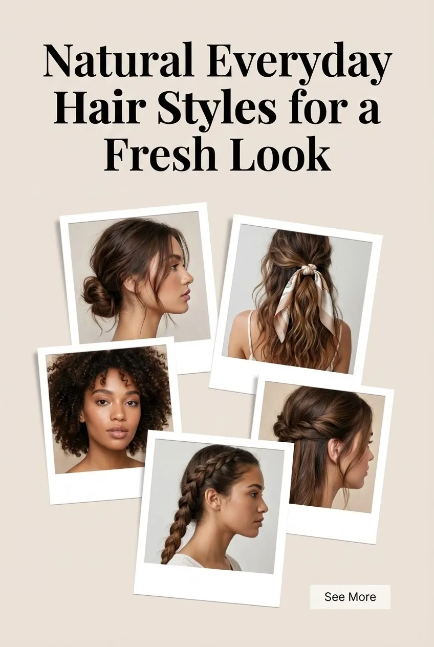 Natural Everyday Hair Styles for a Fresh Look