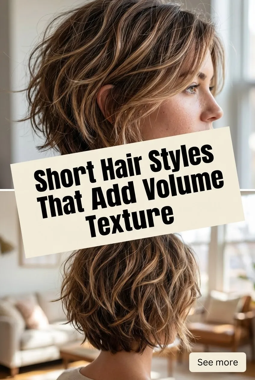 Short Hair Styles That Add Volume and