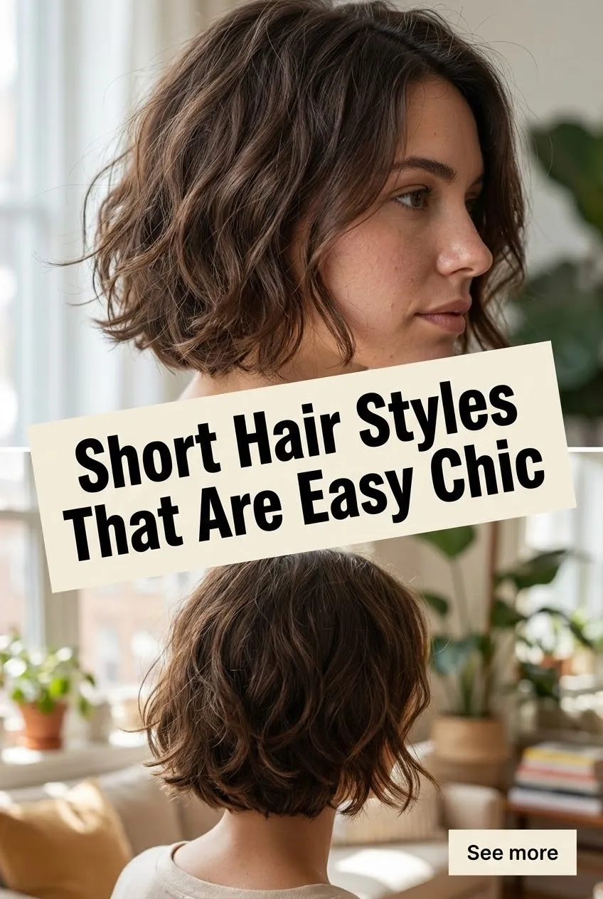 Short Hair Styles That Are Easy but Chic