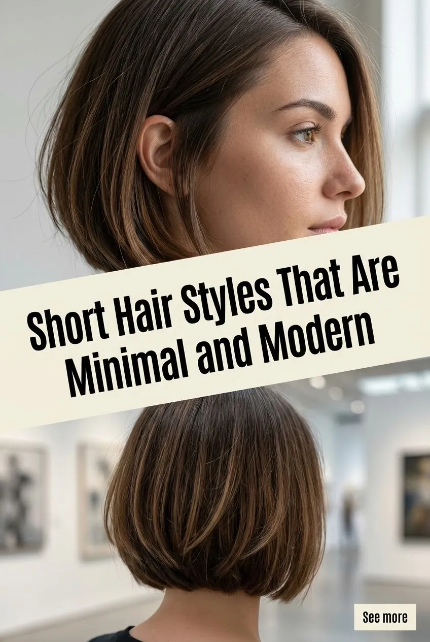 Short Hair Styles That Are Minimal and Modern