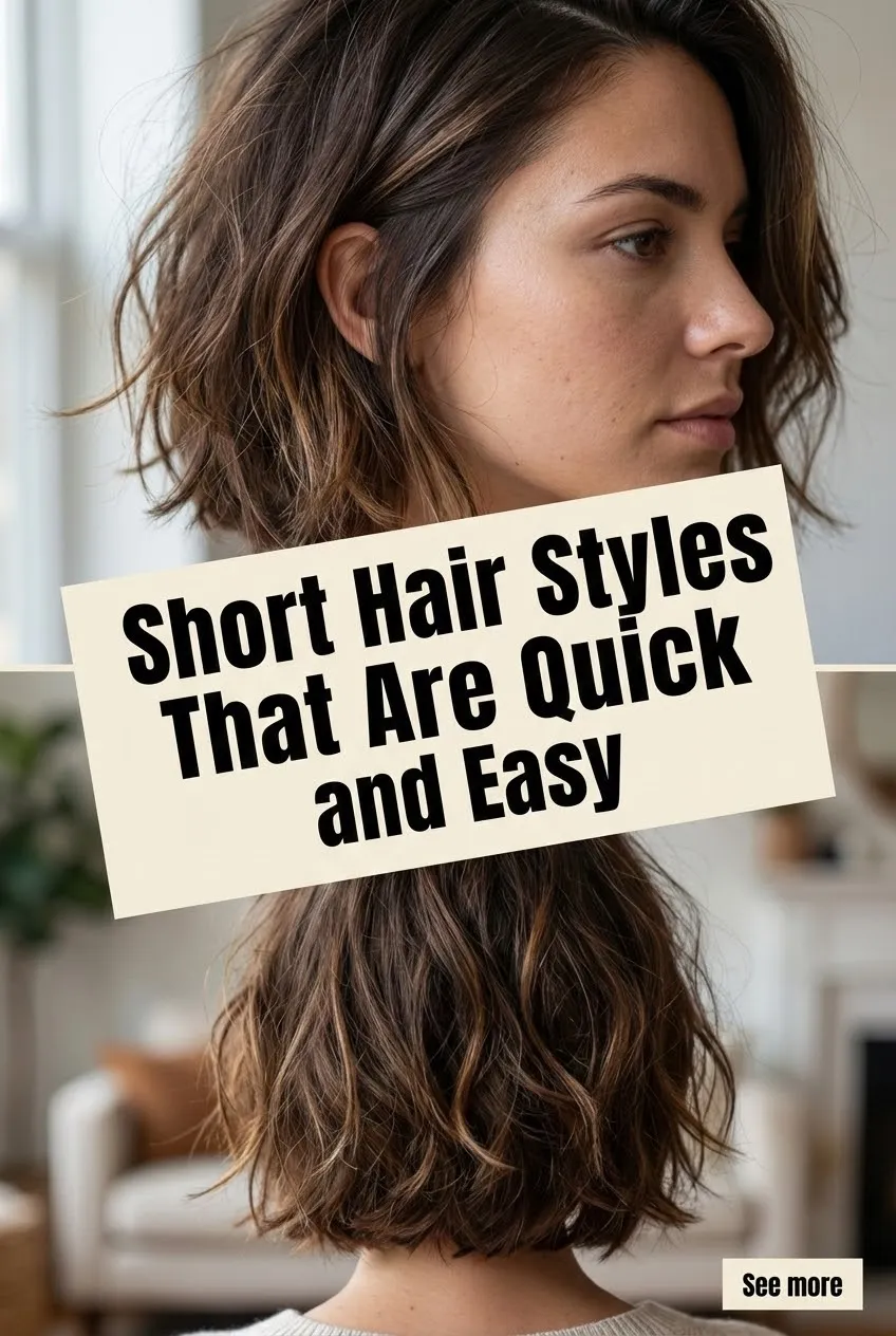 Short Hair Styles That Are Quick and Easy