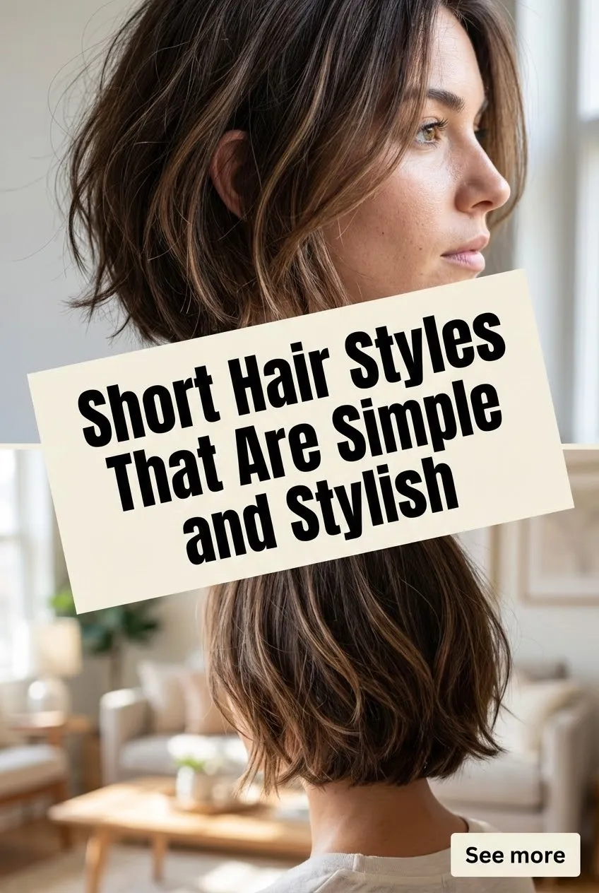 Short Hair Styles That Are Simple and Stylish