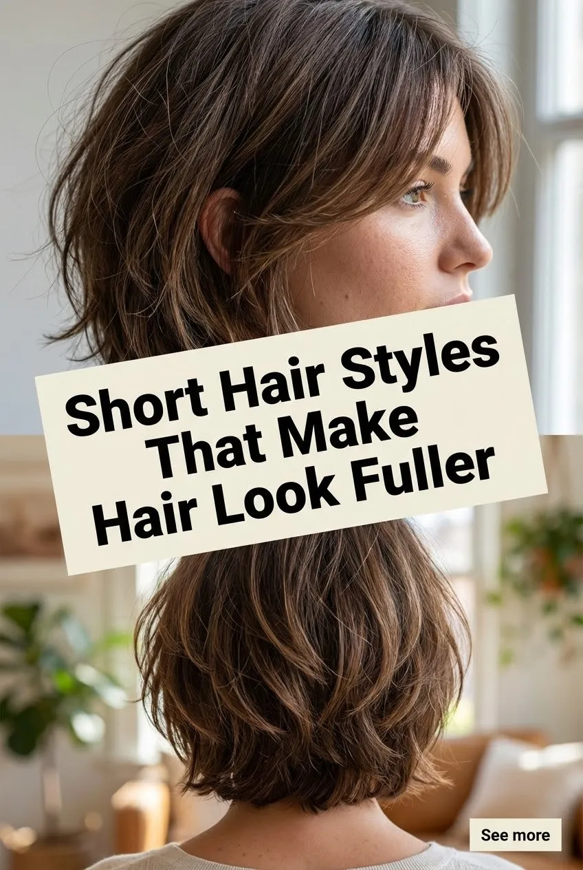 Short Hair Styles That Make Hair Look Fuller
