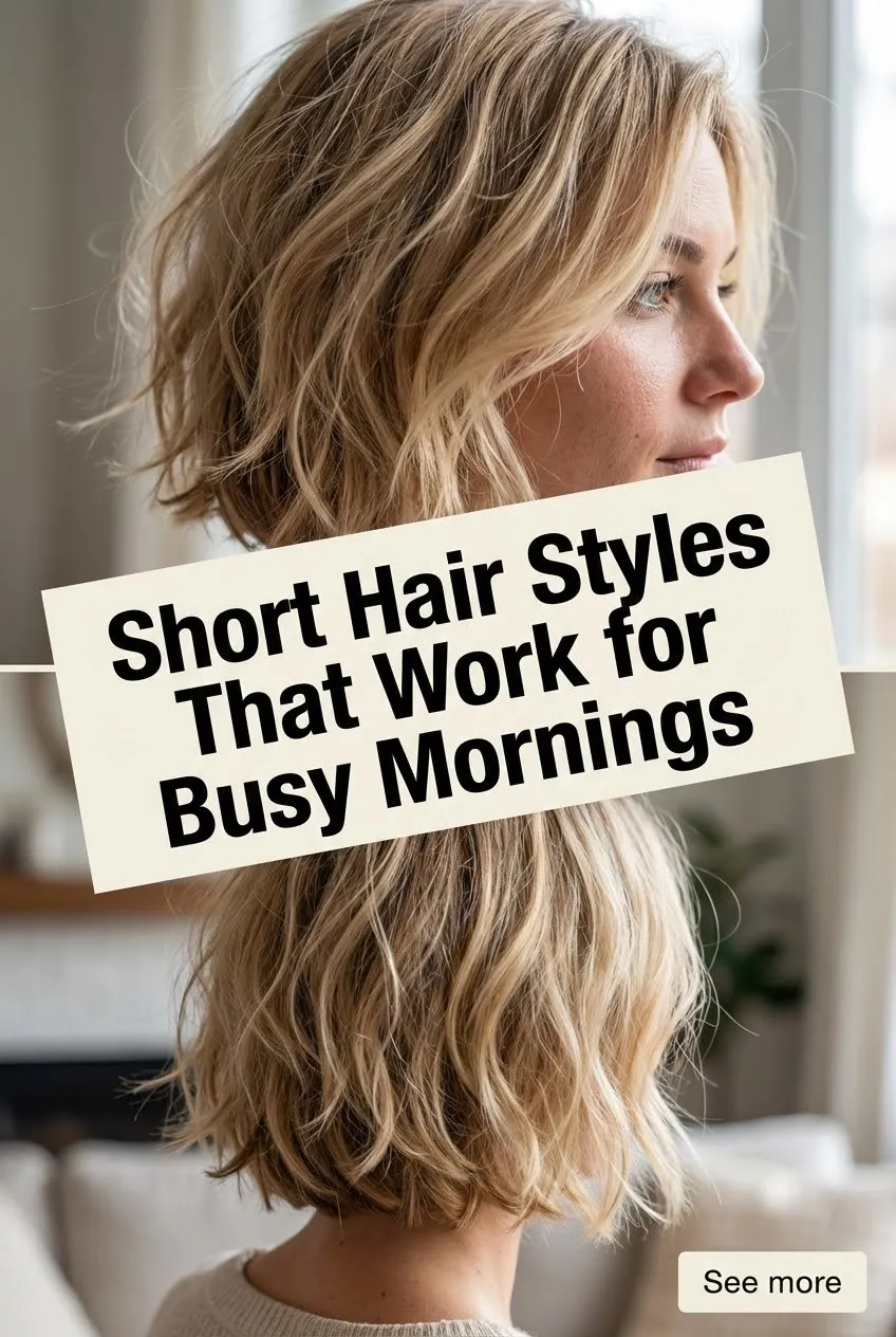 Short Hair Styles That Work for Busy Mornings