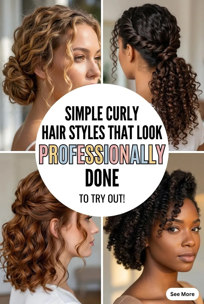 Simple Curly Hair Styles That Look Professionally Done