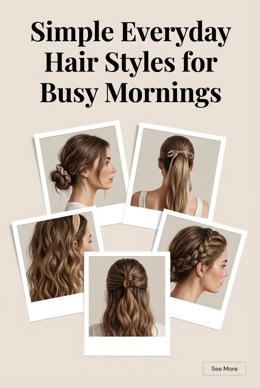 Simple Everyday Hair Styles for Busy Mornings