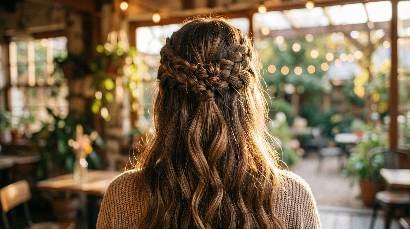 Half-Up Braided Updo