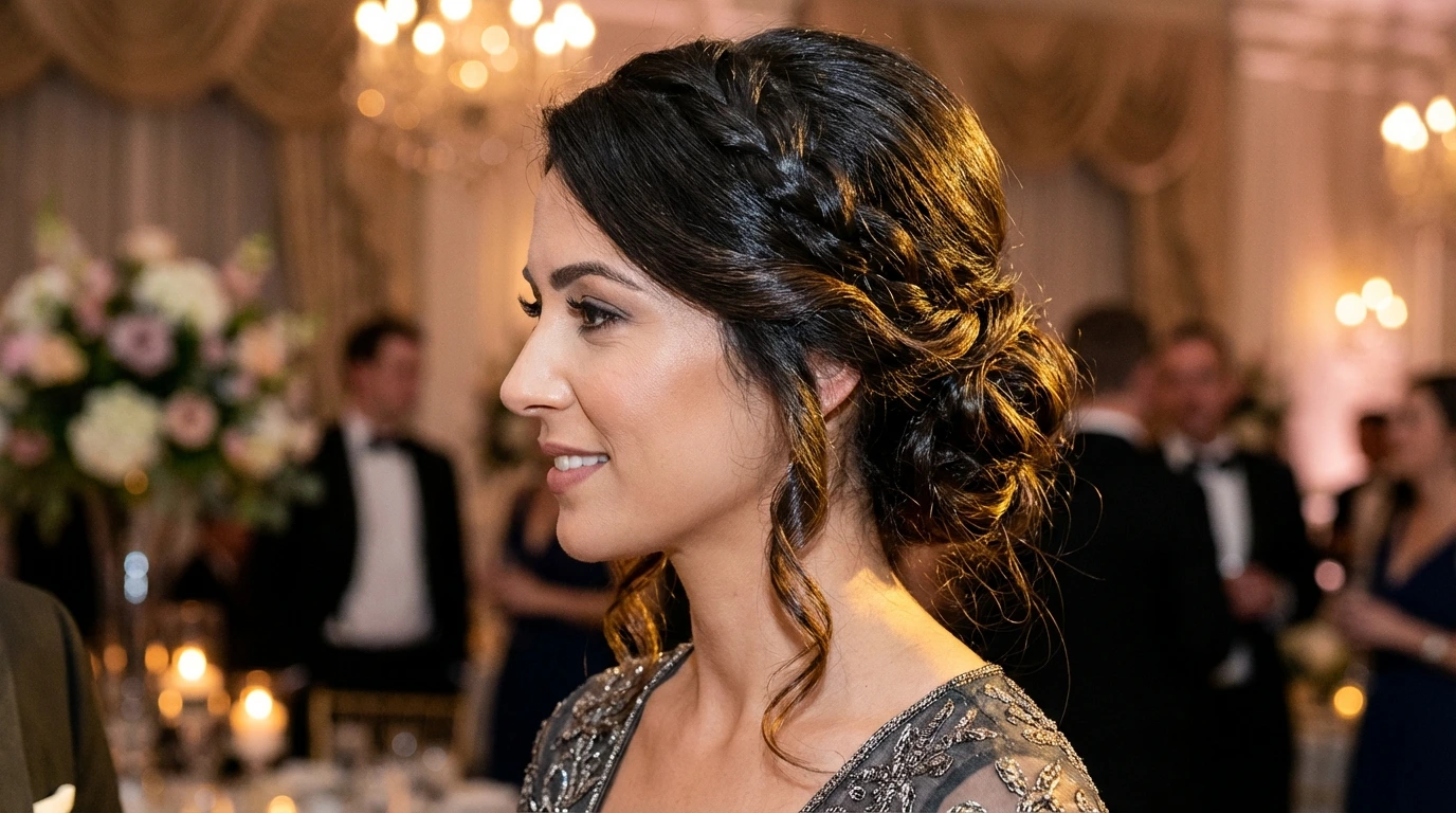 Low Chignon for Long Hair