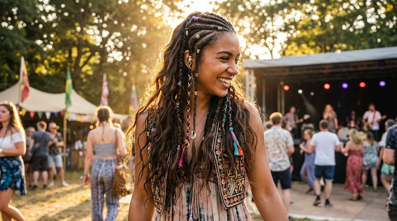Layered Braids and Waves