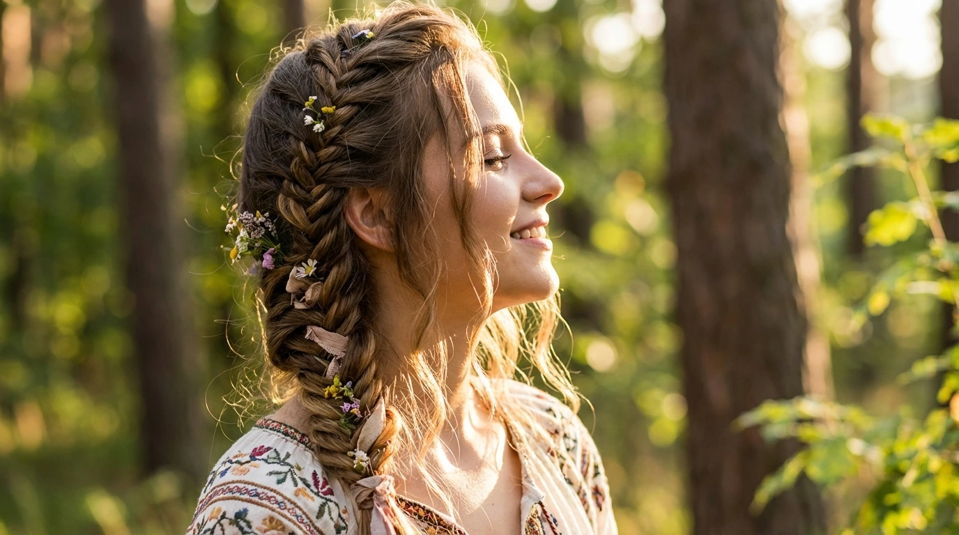 Side Braid with Waves