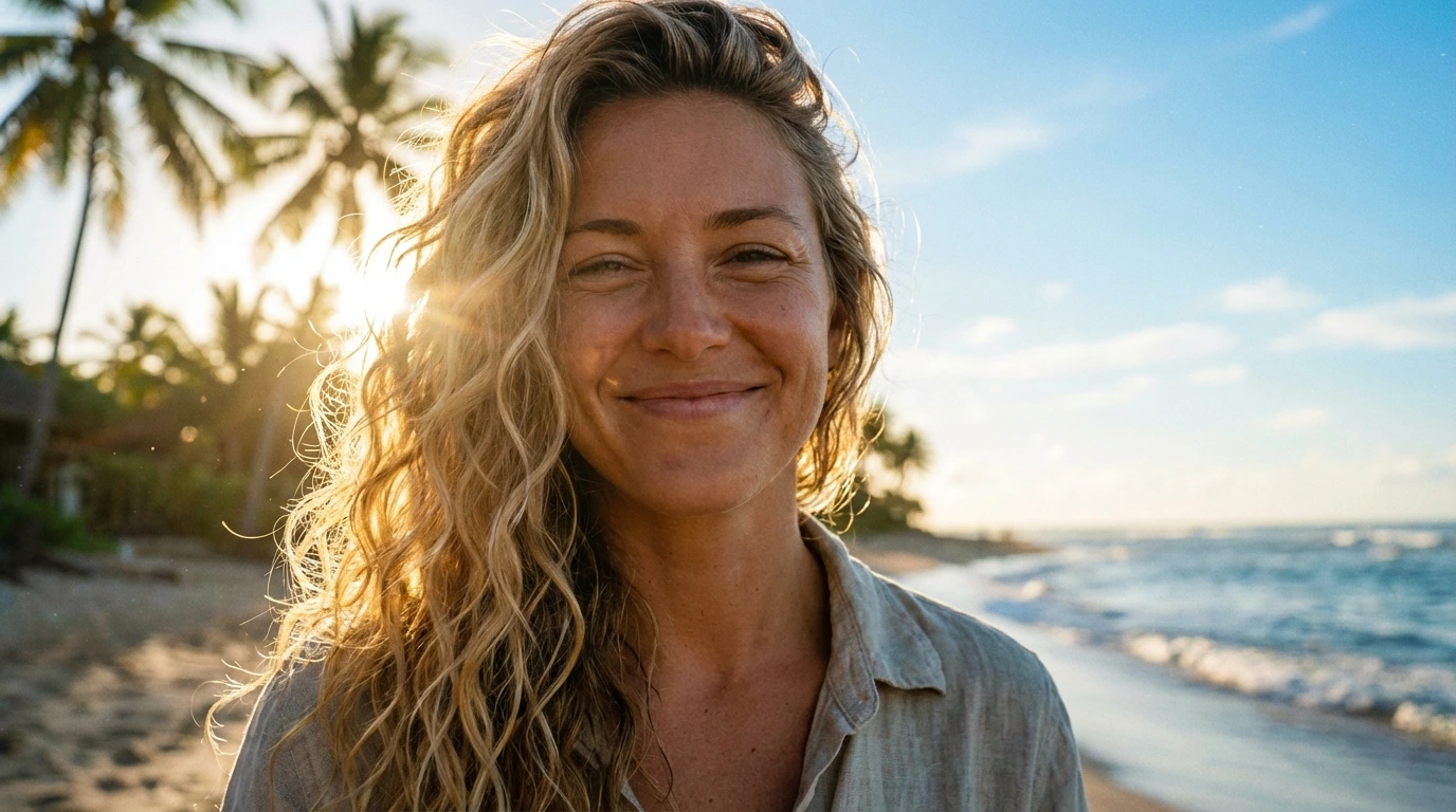 Beachy Side-Swept Curls