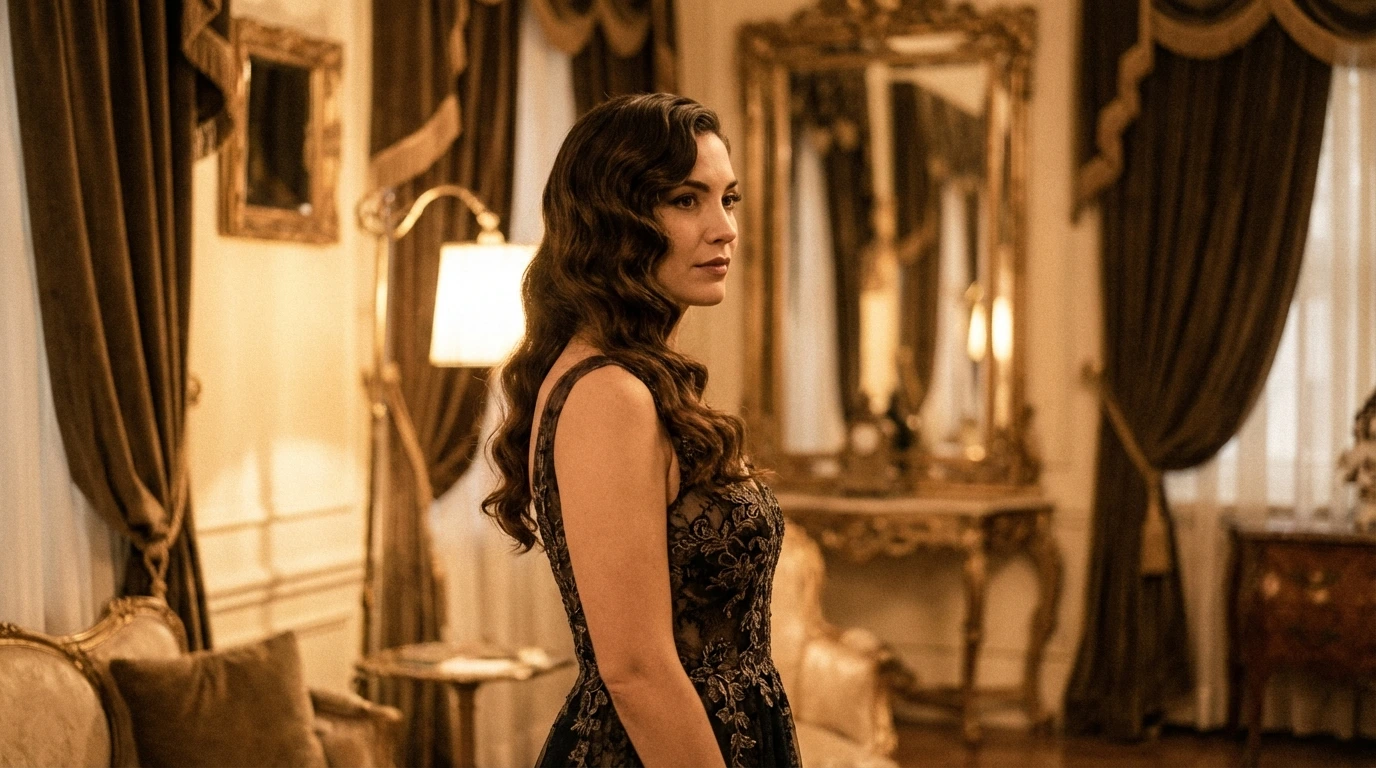 Vintage-Inspired Side Sweep