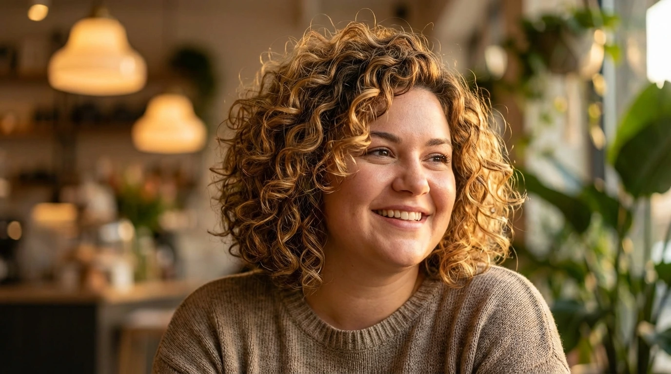 1. Bouncy Curly Bob