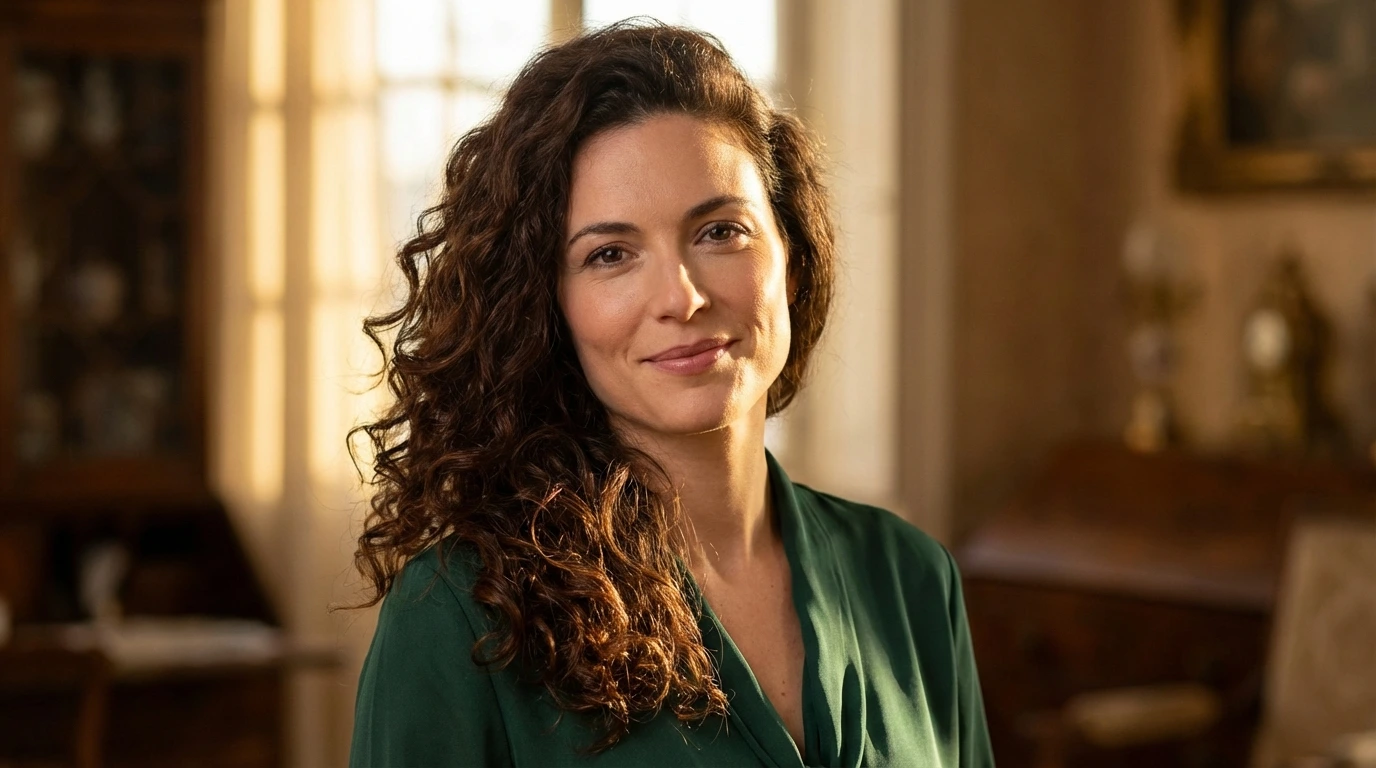 10. Curly Side-Swept Style