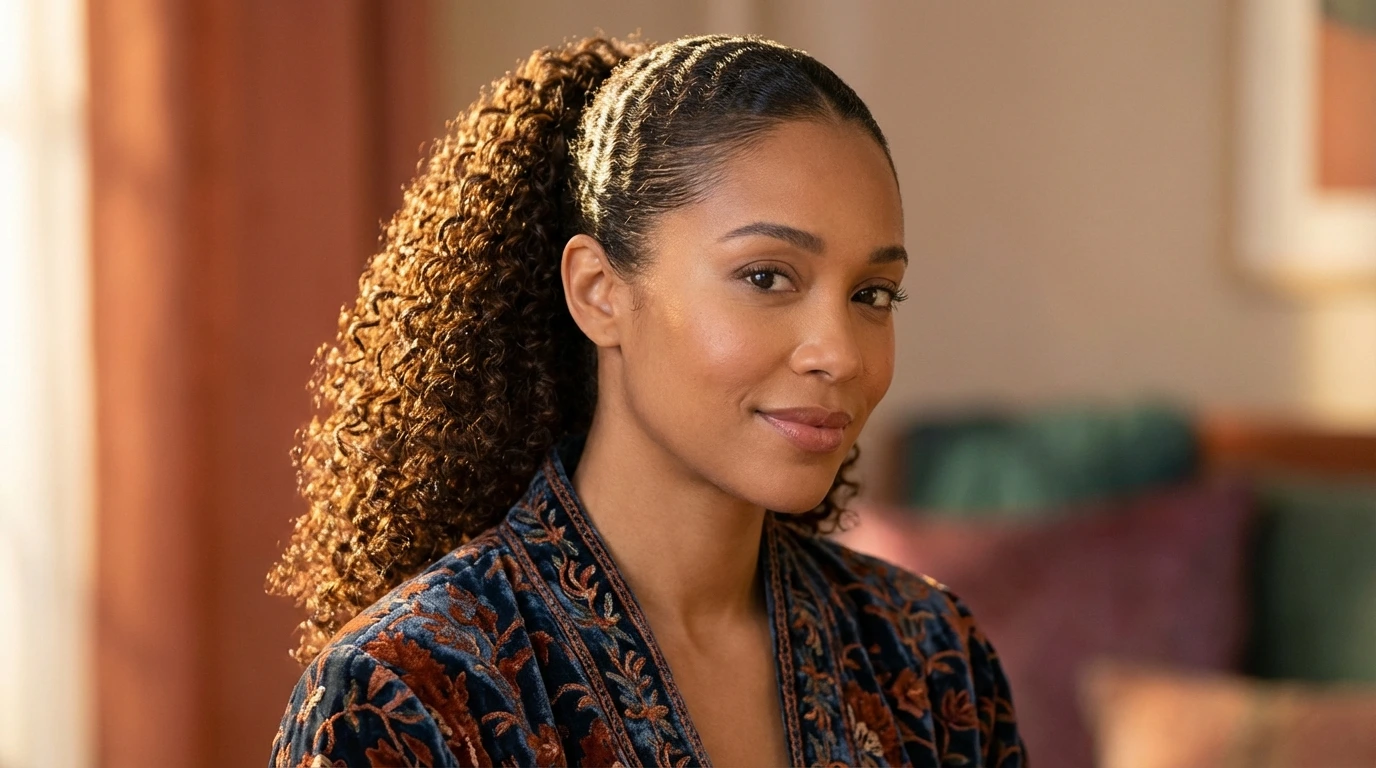 5. Curly Ponytail