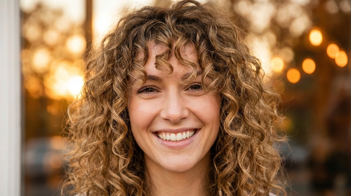 7. Curly Fringe
