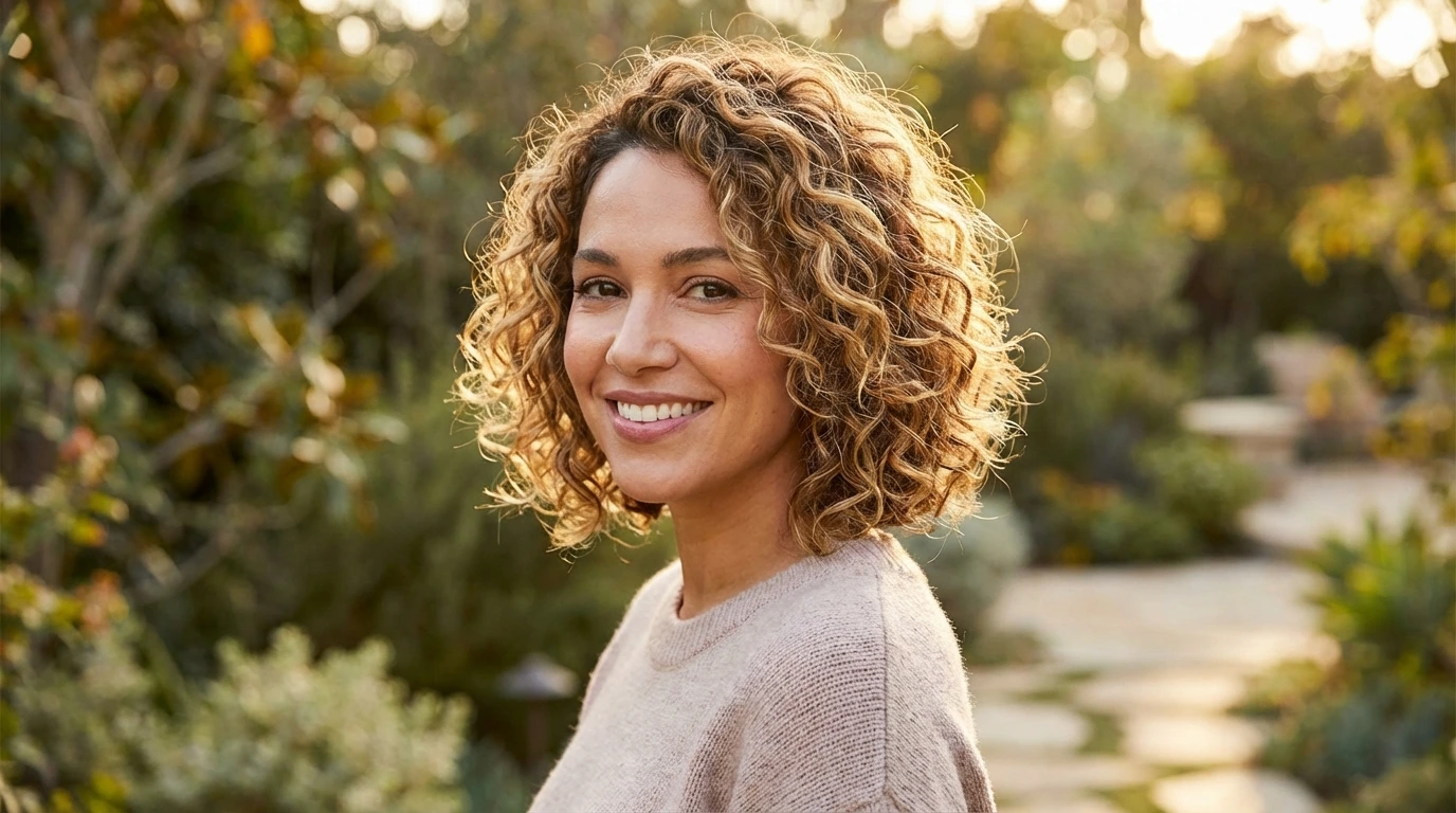 1. Effortless Curly Bob