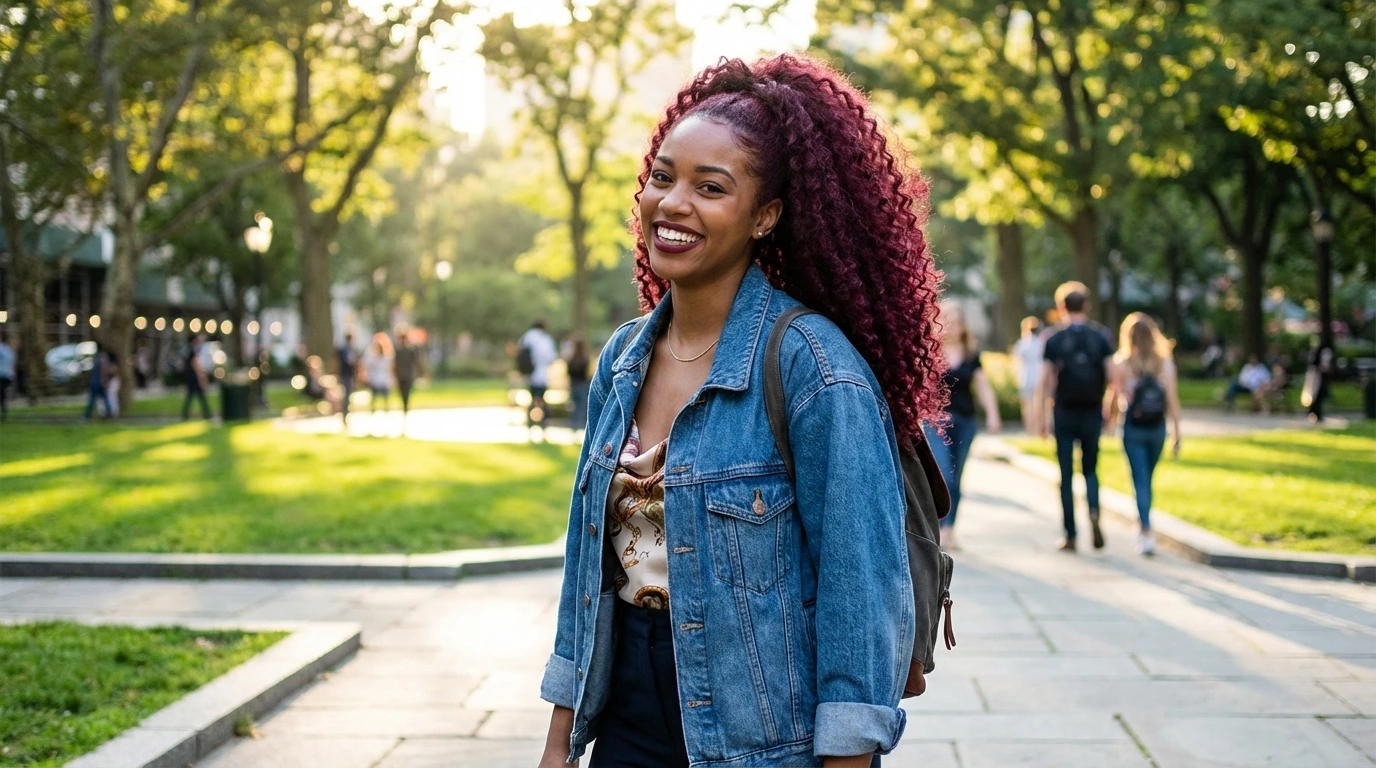 3. Curly Ponytail