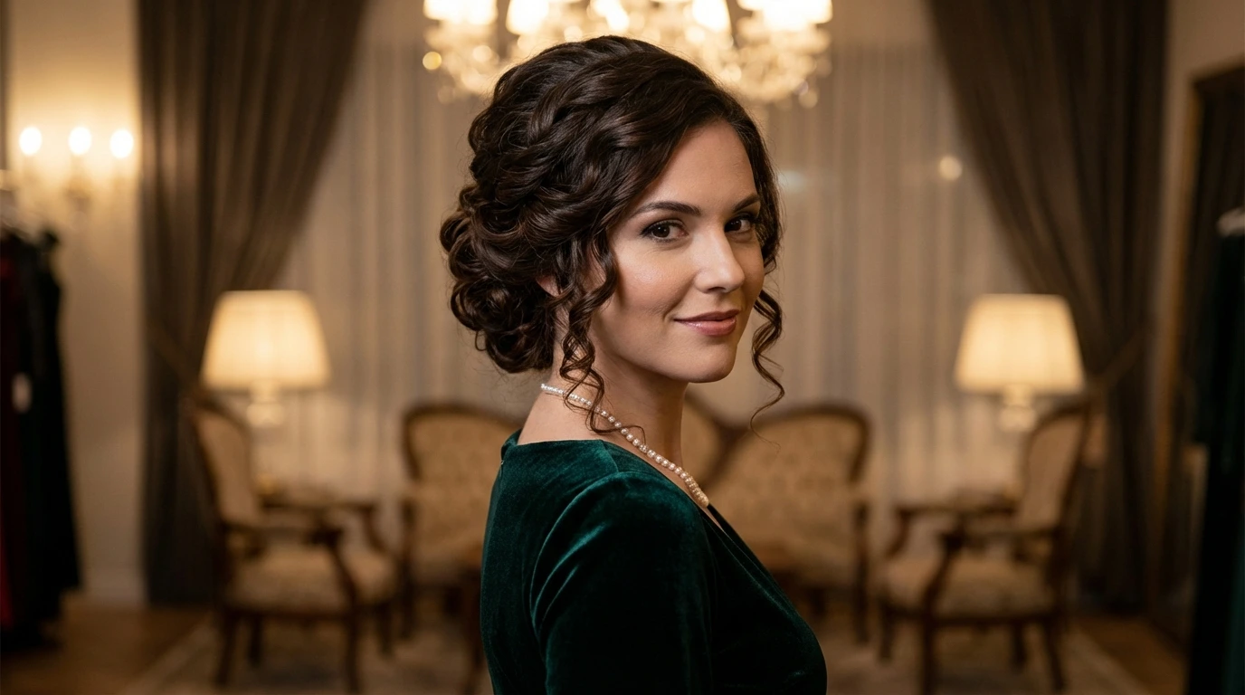 5. Curly Updo