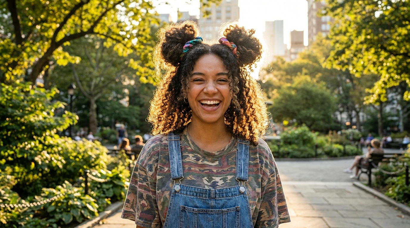 1264 9 curly space buns 9. Curly Space Buns