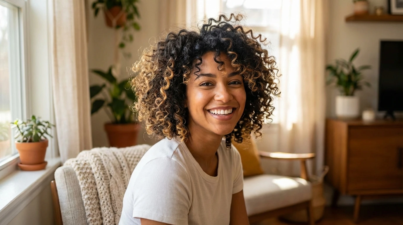 1. Bouncy Curly Bob