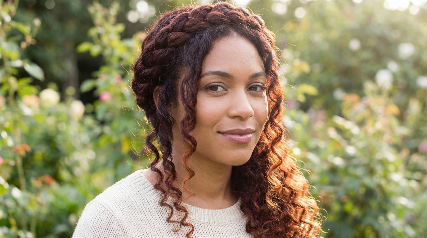 12. Curly Crown Braid